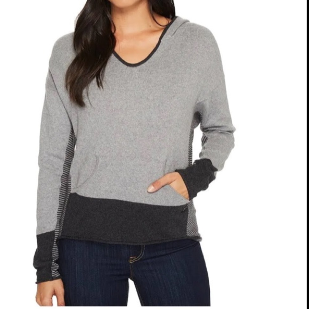 PRANA Cashmere Blend Gray Monterey Women's Hoodie Sz Medium